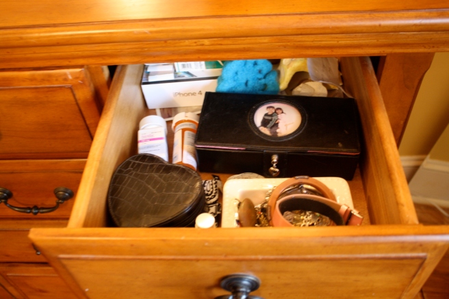 Jewery drawer.. Still need a better solution but it works for now